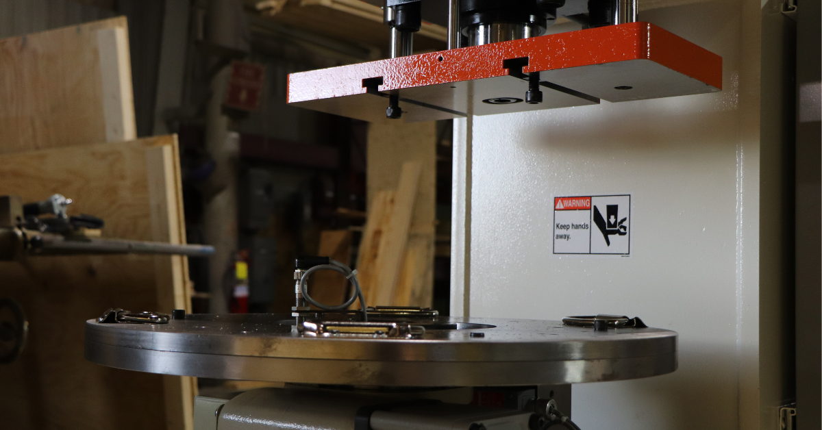 Close-up of a Hydraulic Press 